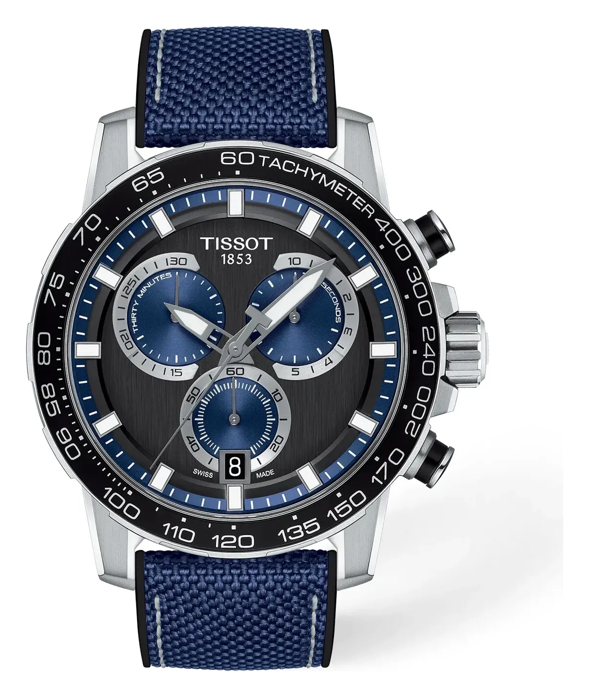 Tissot Supersport Chrono 45.5mm T1256171705103, reference T1256171705103, black dial, stainless steel case