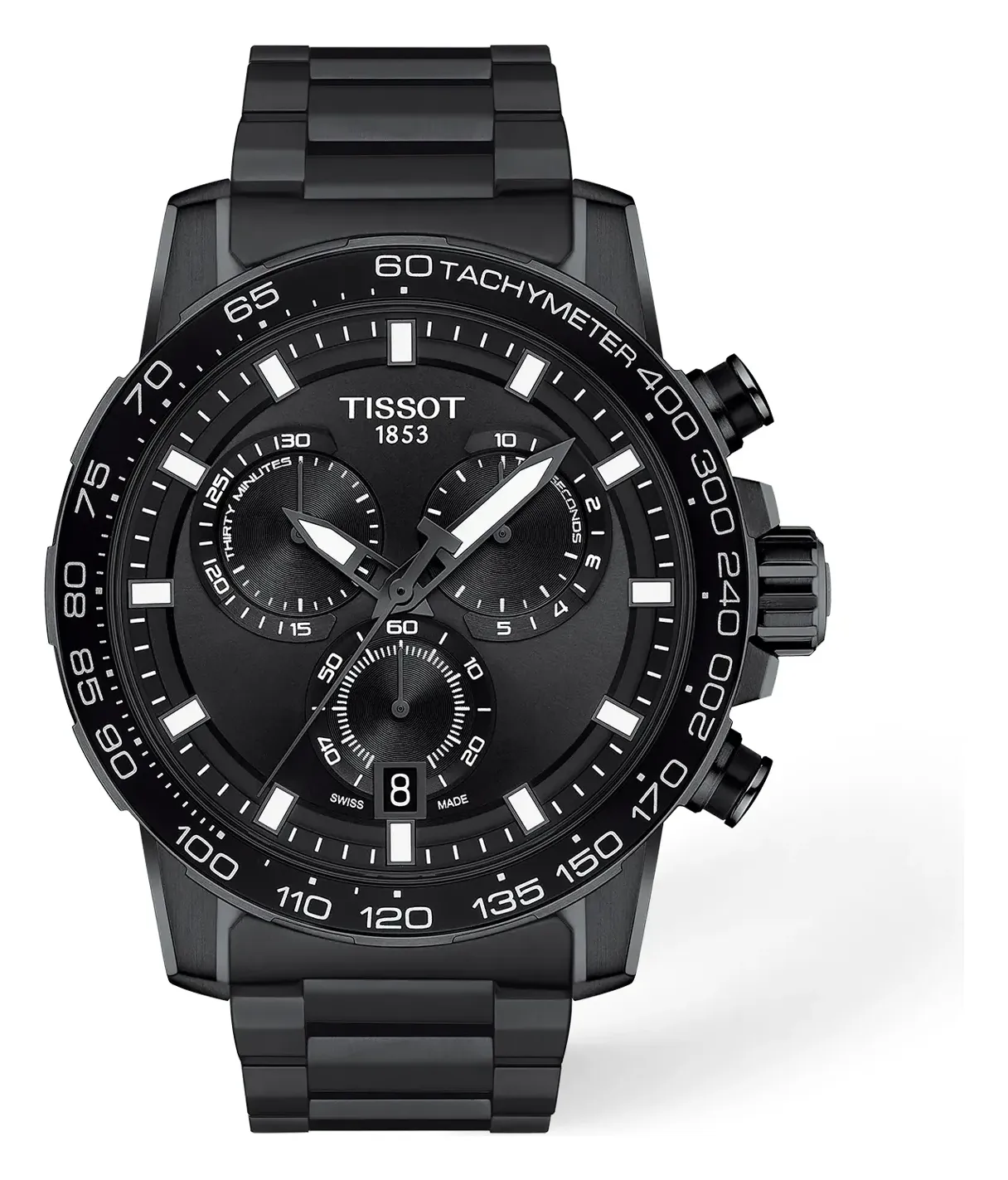 Tissot Supersport Chrono 45.5mm T1256173305100, reference T1256173305100, black dial, stainless steel case
