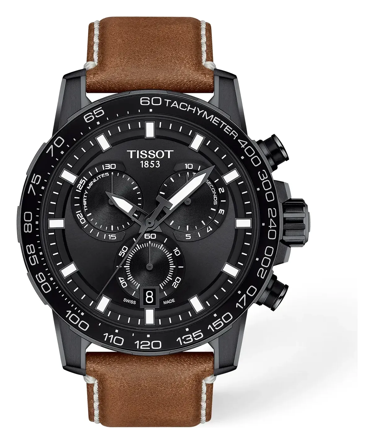 Tissot Supersport Chrono 45.5mm T1256173605101, reference T1256173605101, black dial, stainless steel case