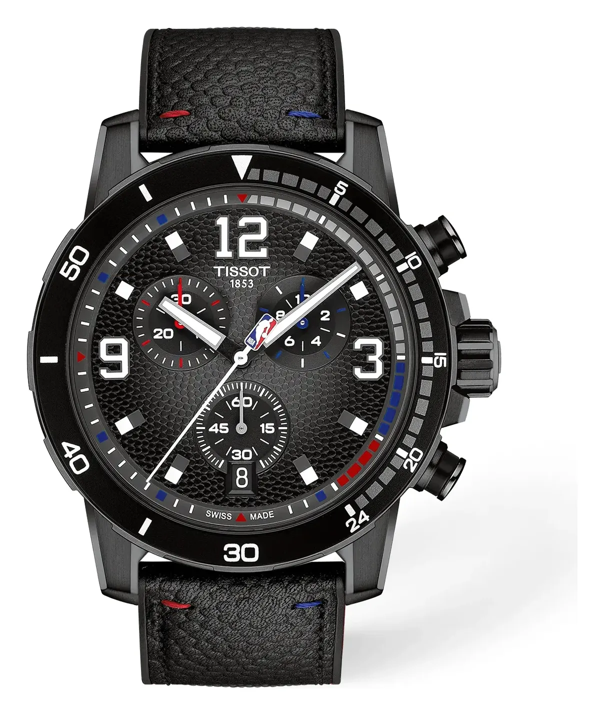 Tissot Supersport NBA Special Edition 45.5mm, reference T1256173706700, black dial, stainless steel case