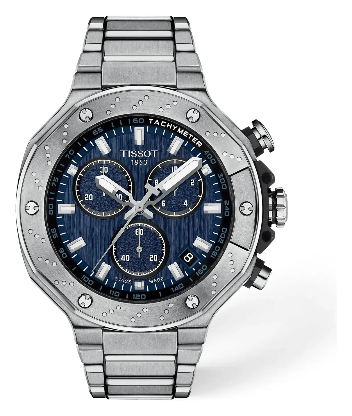 Tissot T-Race 45mm T1414171104100, reference T1414171104100, blue dial, stainless steel case