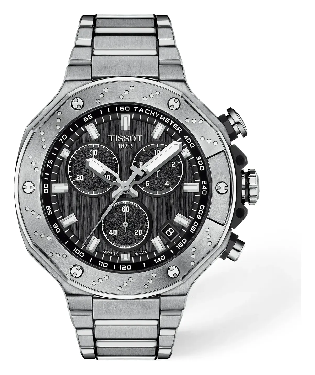 Tissot T-Race 45mm T1414171105101, reference T1414171105101, black dial, stainless steel case