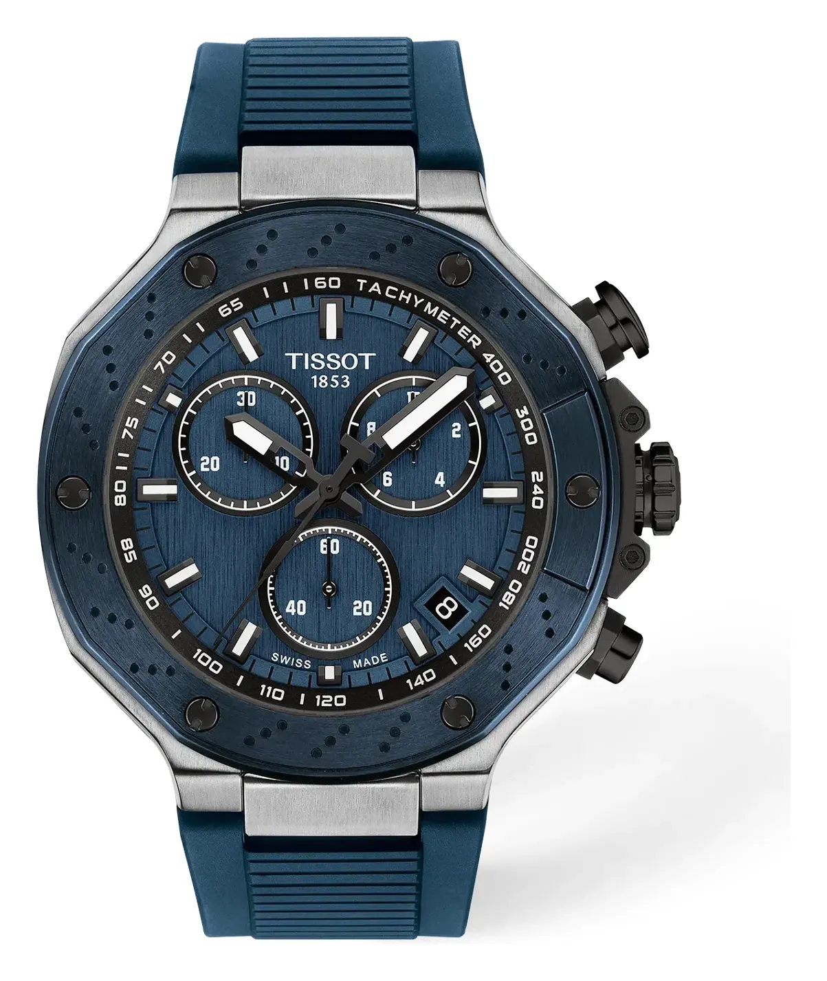 Tissot T-Race 45mm T1414172704100, reference T1414172704100, blue dial, stainless steel case