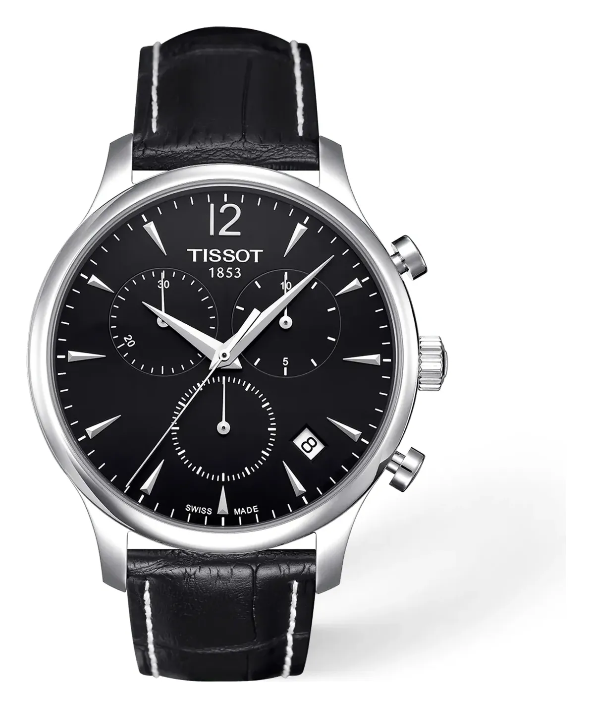 Tissot Tradition 42mm, reference T0636171605700, black dial, stainless steel case