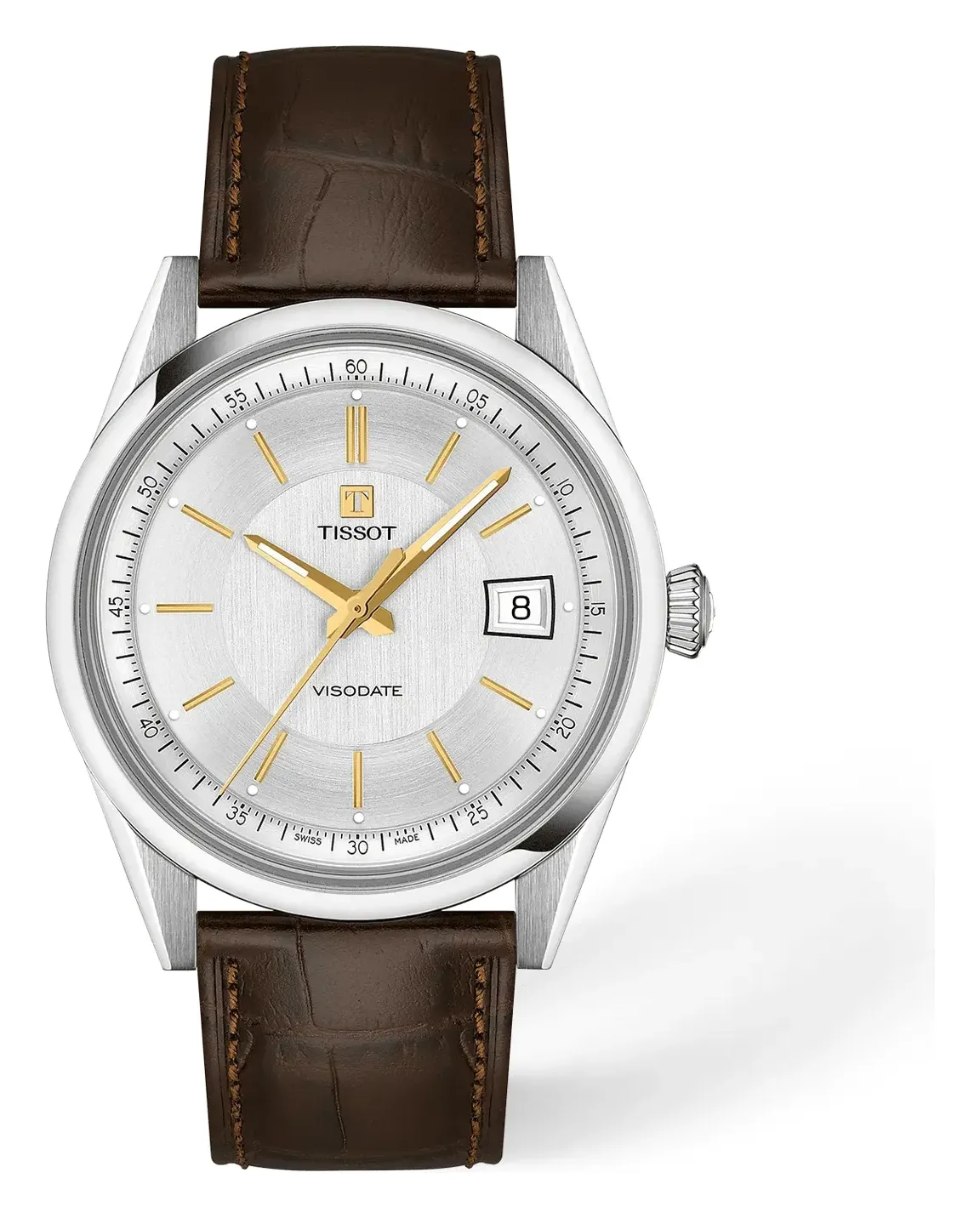 Tissot Visodate 39mm T1574071603100, reference T1574071603100, silver dial, stainless steel case