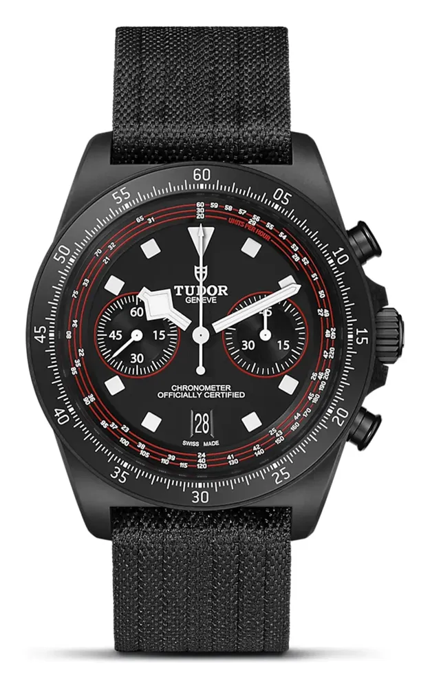 Tudor Pelagos FXD Chrono, reference 25827KN-0001, black dial, carbon case