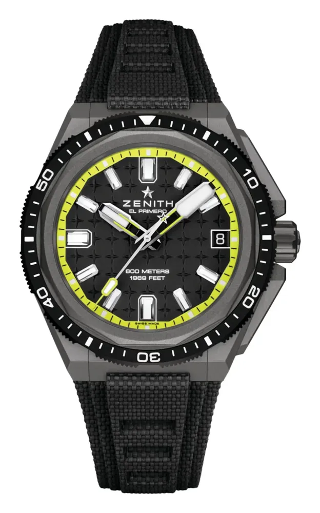 Zenith Defy Extreme Diver 979600362021I300, reference 97.9600.3620/21.I300, black dial, titanium case