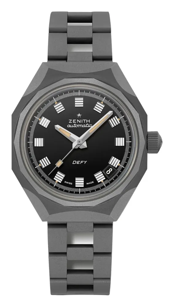 Zenith Defy Revival Shadow, reference 97.A3642.670/21.M3642, black dial, titanium case