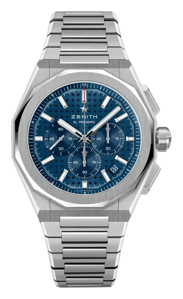 Zenith Defy Skyline Chronograph 039500360051I001, reference 03.9500.3600/51.I001, blue dial, stainless steel case