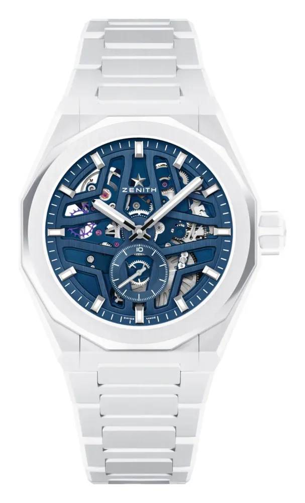 Zenith Defy Skyline Skeleton White, reference 49.9301.3620/79.I001, ceramic case