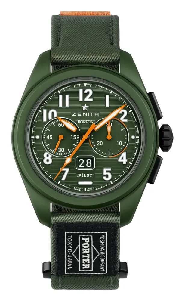 Zenith Limited Edition Pilot Big Date Flyback Porter, reference 49.4001.3652/63.I001, ceramic case